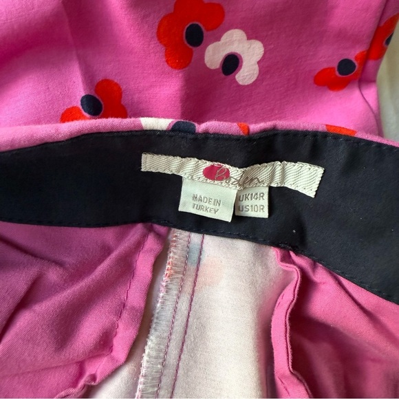 Boden Pink Red Floral Sorrento Ankle Skimmer Resort Pants Ditzy Boho Preppy NWOT - Picture 11 of 13